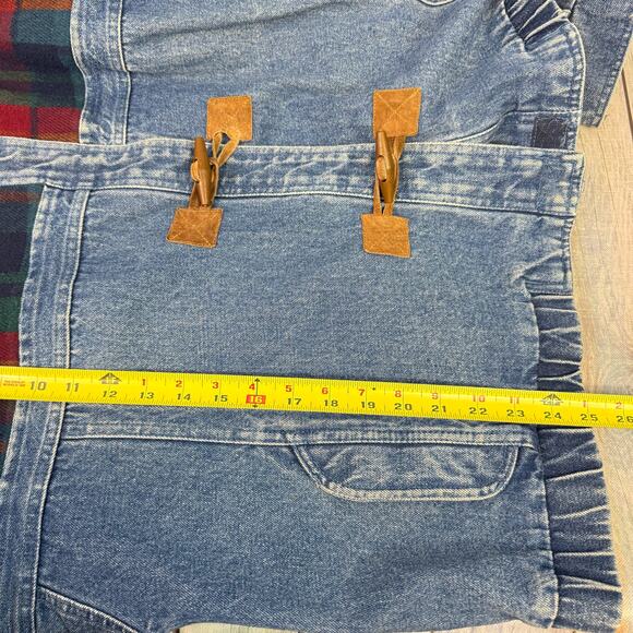 Braetan Vintage Denim Jacket Large Plaid Flannel Blue Jean 90s Hoodie Coat - Picture 9 of 10